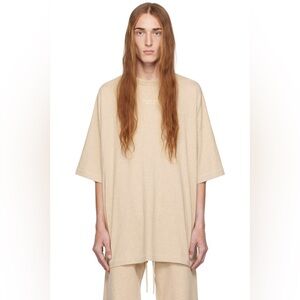 Fear Of God Essentials Crewneck T-Shirt Tan Large